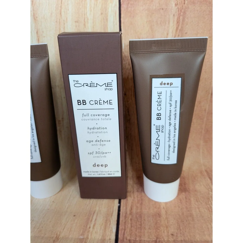 2 Pack The Creme Shop BB Creme Full Coverage SPF 30 Deep 1.69 oz